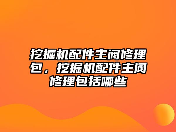 挖掘機(jī)配件主閥修理包，挖掘機(jī)配件主閥修理包括哪些