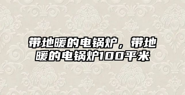 帶地暖的電鍋爐，帶地暖的電鍋爐100平米