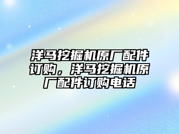 洋馬挖掘機(jī)原廠配件訂購，洋馬挖掘機(jī)原廠配件訂購電話