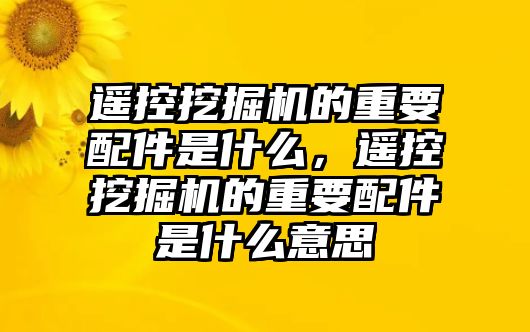 遙控挖掘機(jī)的重要配件是什么，遙控挖掘機(jī)的重要配件是什么意思