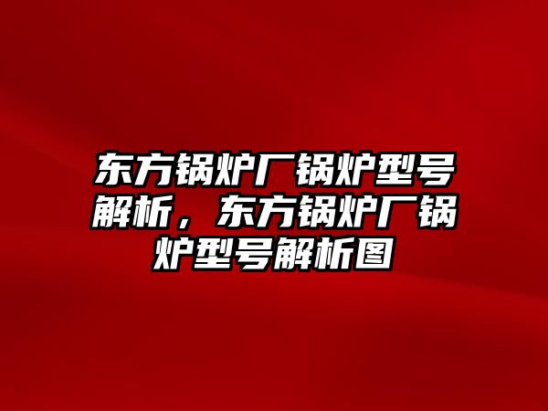 東方鍋爐廠鍋爐型號解析，東方鍋爐廠鍋爐型號解析圖