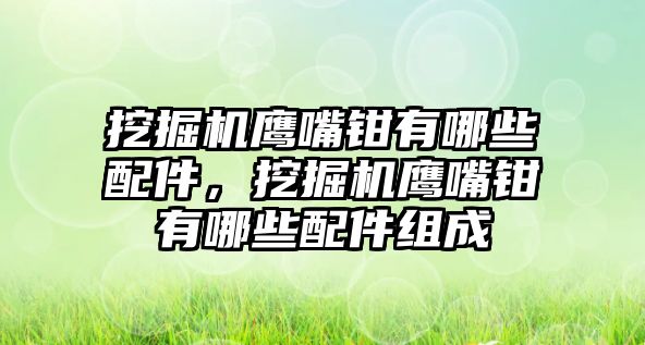 挖掘機鷹嘴鉗有哪些配件，挖掘機鷹嘴鉗有哪些配件組成