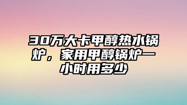 30萬大卡甲醇熱水鍋爐，家用甲醇鍋爐一小時(shí)用多少