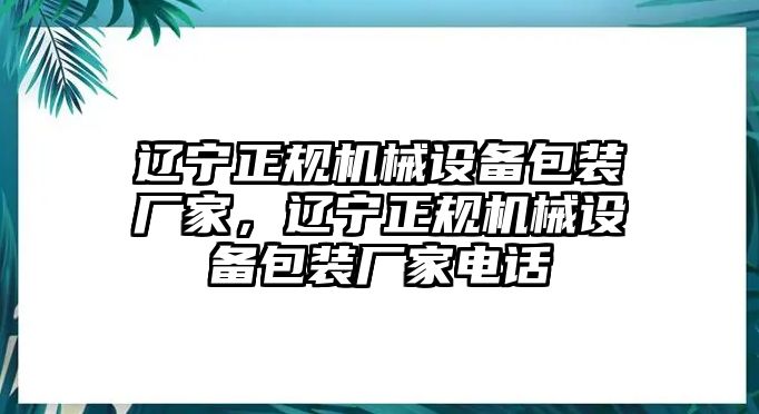 遼寧正規(guī)機(jī)械設(shè)備包裝廠家，遼寧正規(guī)機(jī)械設(shè)備包裝廠家電話