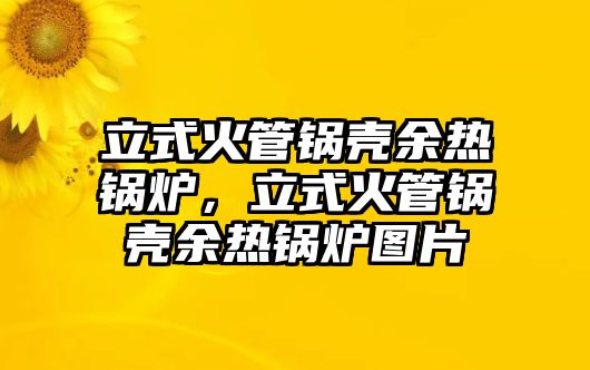 立式火管鍋殼余熱鍋爐，立式火管鍋殼余熱鍋爐圖片