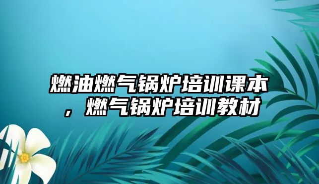 燃油燃?xì)忮仩t培訓(xùn)課本，燃?xì)忮仩t培訓(xùn)教材