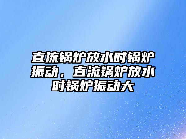 直流鍋爐放水時鍋爐振動，直流鍋爐放水時鍋爐振動大