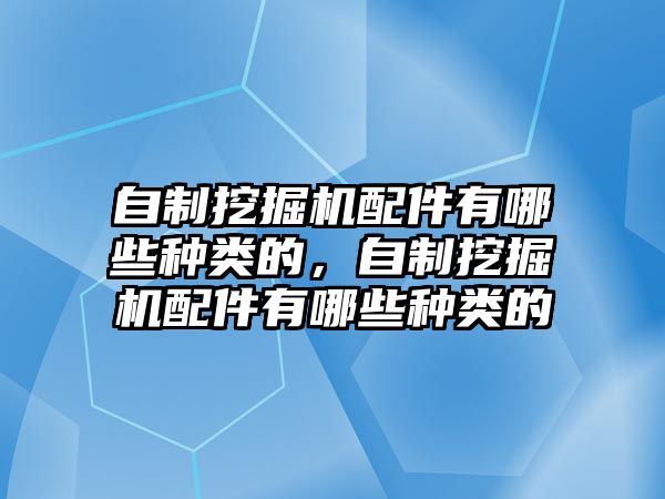 自制挖掘機(jī)配件有哪些種類的，自制挖掘機(jī)配件有哪些種類的