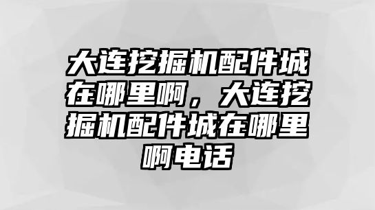 大連挖掘機(jī)配件城在哪里啊，大連挖掘機(jī)配件城在哪里啊電話