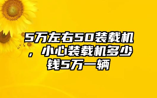 5萬左右50裝載機(jī)，小心裝載機(jī)多少錢5萬一輛