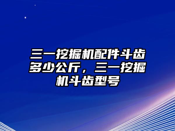 三一挖掘機(jī)配件斗齒多少公斤，三一挖掘機(jī)斗齒型號(hào)