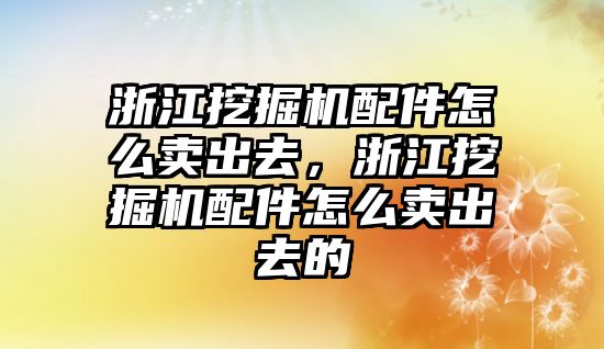 浙江挖掘機(jī)配件怎么賣出去，浙江挖掘機(jī)配件怎么賣出去的