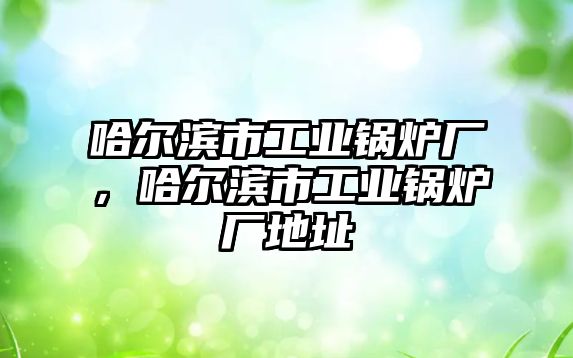 哈爾濱市工業(yè)鍋爐廠，哈爾濱市工業(yè)鍋爐廠地址