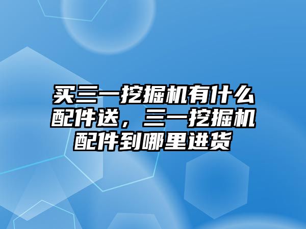 買三一挖掘機(jī)有什么配件送，三一挖掘機(jī)配件到哪里進(jìn)貨