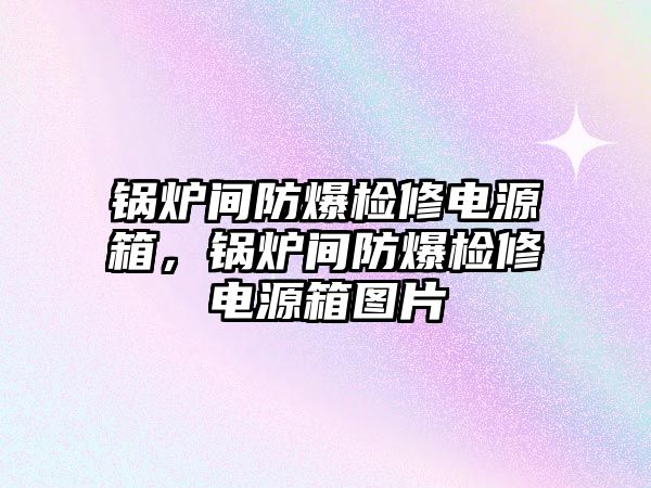 鍋爐間防爆檢修電源箱，鍋爐間防爆檢修電源箱圖片