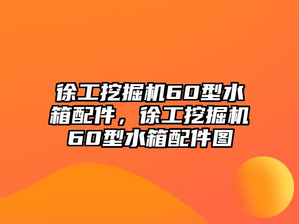 徐工挖掘機(jī)60型水箱配件，徐工挖掘機(jī)60型水箱配件圖