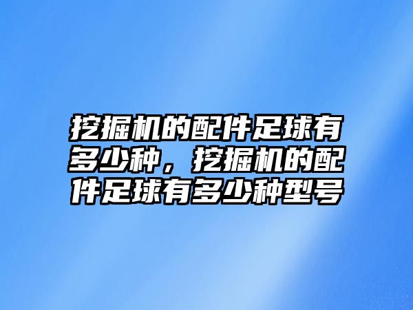 挖掘機(jī)的配件足球有多少種，挖掘機(jī)的配件足球有多少種型號(hào)