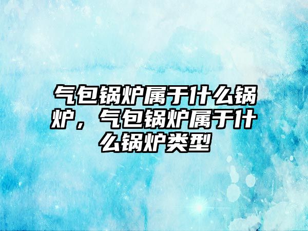 氣包鍋爐屬于什么鍋爐，氣包鍋爐屬于什么鍋爐類型