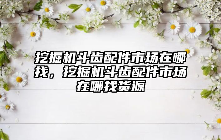 挖掘機斗齒配件市場在哪找，挖掘機斗齒配件市場在哪找貨源