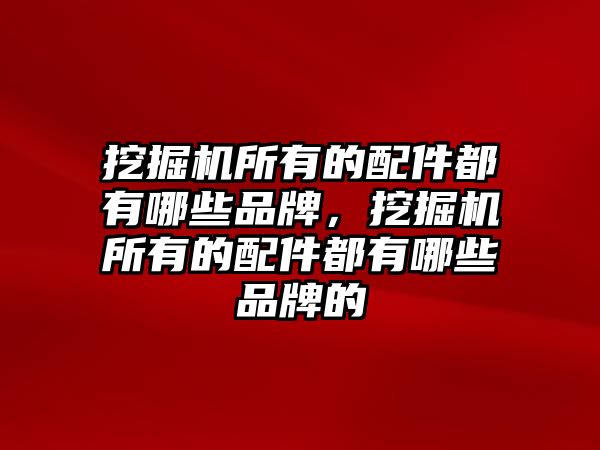 挖掘機所有的配件都有哪些品牌，挖掘機所有的配件都有哪些品牌的