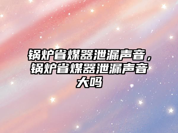 鍋爐省煤器泄漏聲音，鍋爐省煤器泄漏聲音大嗎