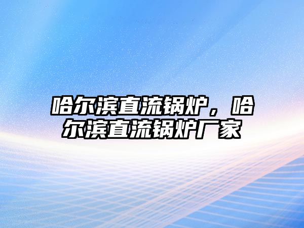 哈爾濱直流鍋爐，哈爾濱直流鍋爐廠家