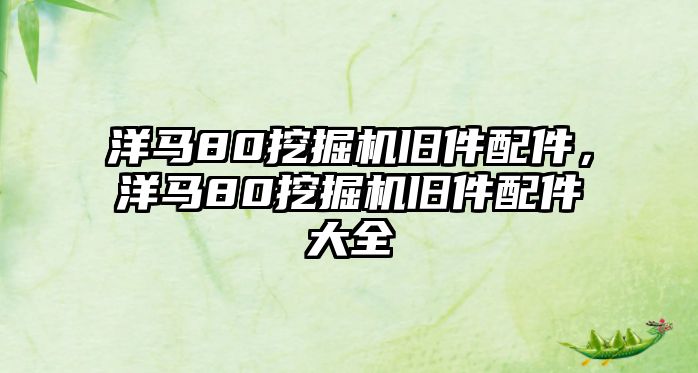 洋馬80挖掘機(jī)舊件配件，洋馬80挖掘機(jī)舊件配件大全