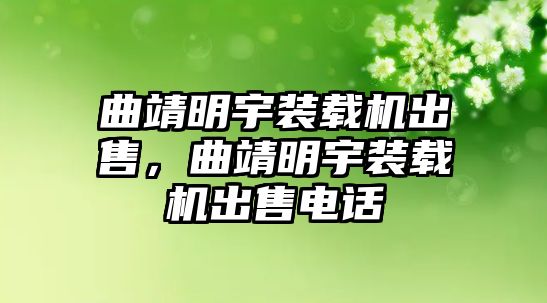 曲靖明宇裝載機出售，曲靖明宇裝載機出售電話