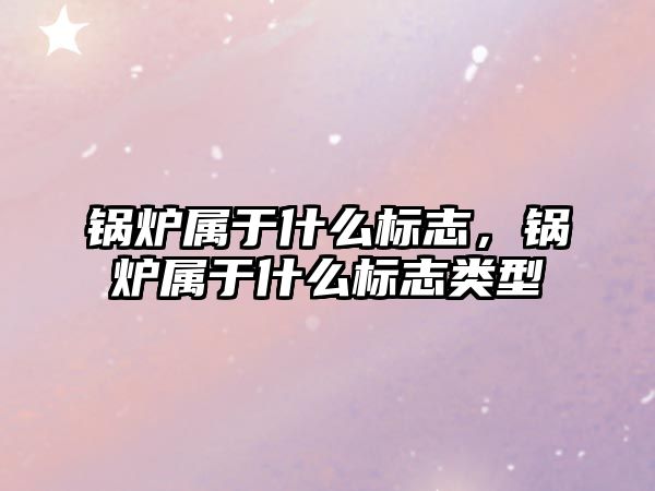 鍋爐屬于什么標志，鍋爐屬于什么標志類型