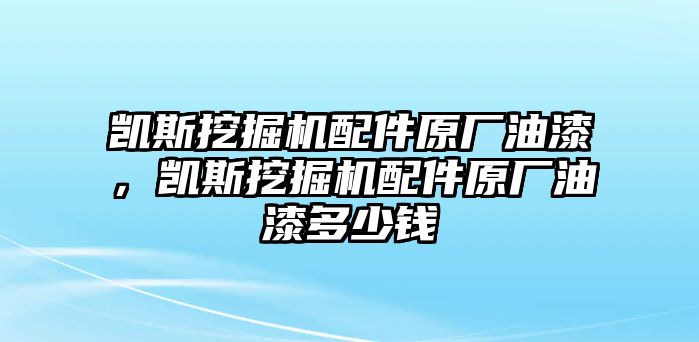 凱斯挖掘機(jī)配件原廠油漆，凱斯挖掘機(jī)配件原廠油漆多少錢