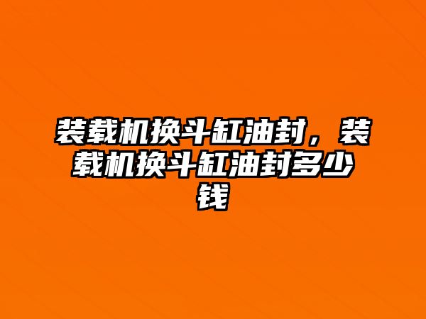 裝載機(jī)換斗缸油封，裝載機(jī)換斗缸油封多少錢