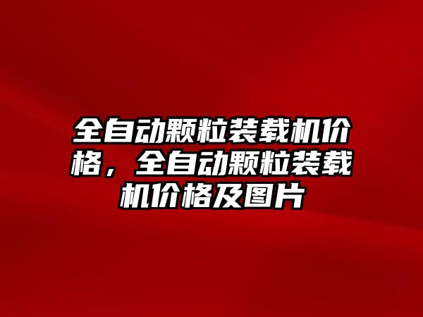 全自動顆粒裝載機價格，全自動顆粒裝載機價格及圖片