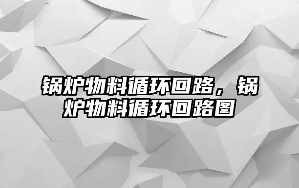 鍋爐物料循環(huán)回路，鍋爐物料循環(huán)回路圖