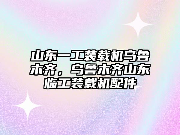 山東一工裝載機烏魯木齊，烏魯木齊山東臨工裝載機配件