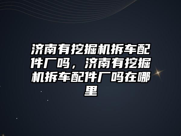 濟(jì)南有挖掘機拆車配件廠嗎，濟(jì)南有挖掘機拆車配件廠嗎在哪里