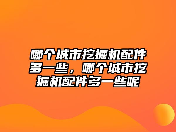 哪個(gè)城市挖掘機(jī)配件多一些，哪個(gè)城市挖掘機(jī)配件多一些呢