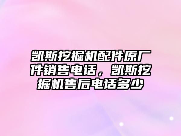 凱斯挖掘機(jī)配件原廠件銷售電話，凱斯挖掘機(jī)售后電話多少