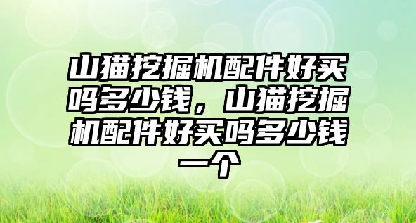 山貓挖掘機配件好買嗎多少錢，山貓挖掘機配件好買嗎多少錢一個