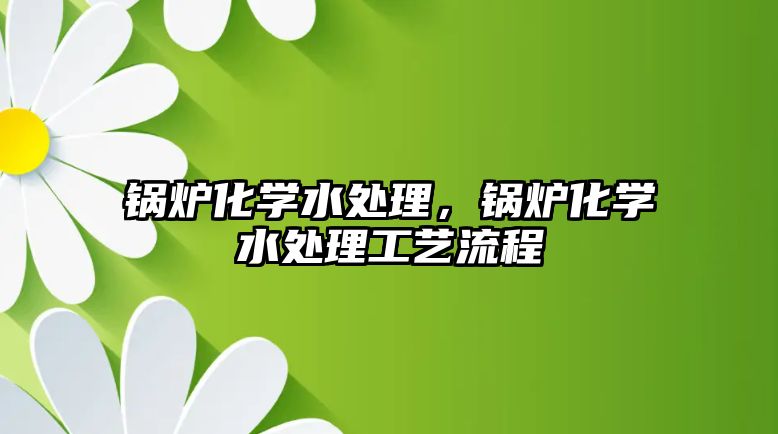 鍋爐化學(xué)水處理，鍋爐化學(xué)水處理工藝流程