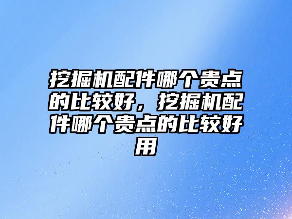 挖掘機配件哪個貴點的比較好，挖掘機配件哪個貴點的比較好用