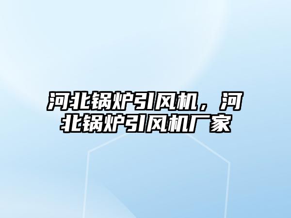 河北鍋爐引風機，河北鍋爐引風機廠家