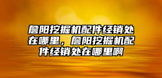 詹陽挖掘機配件經(jīng)銷處在哪里，詹陽挖掘機配件經(jīng)銷處在哪里啊