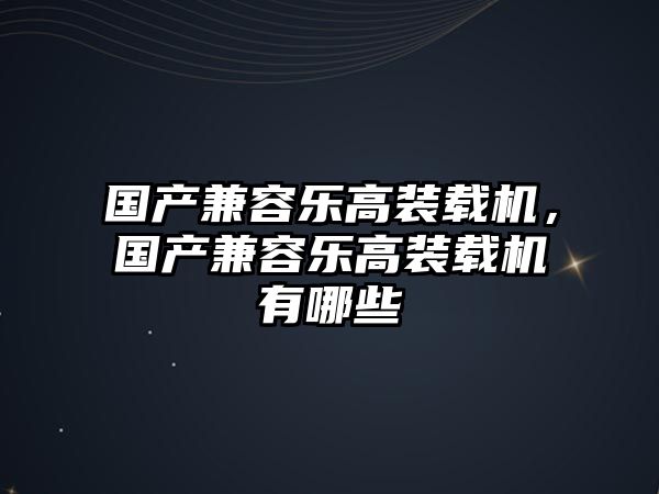 國(guó)產(chǎn)兼容樂(lè)高裝載機(jī)，國(guó)產(chǎn)兼容樂(lè)高裝載機(jī)有哪些