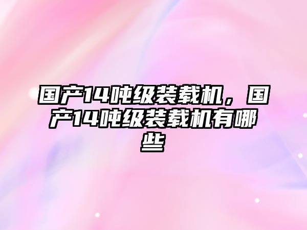 國(guó)產(chǎn)14噸級(jí)裝載機(jī)，國(guó)產(chǎn)14噸級(jí)裝載機(jī)有哪些