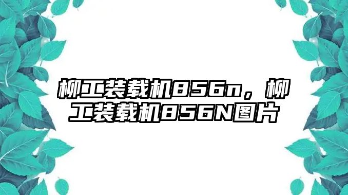 柳工裝載機856n，柳工裝載機856N圖片