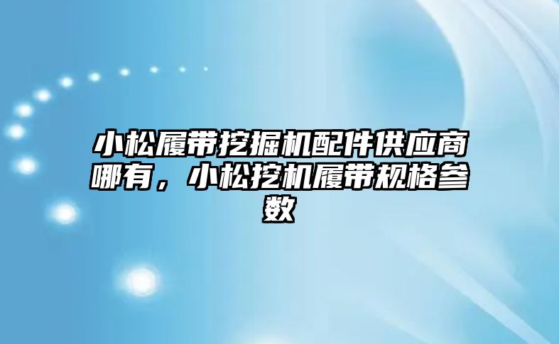 小松履帶挖掘機配件供應(yīng)商哪有，小松挖機履帶規(guī)格參數(shù)