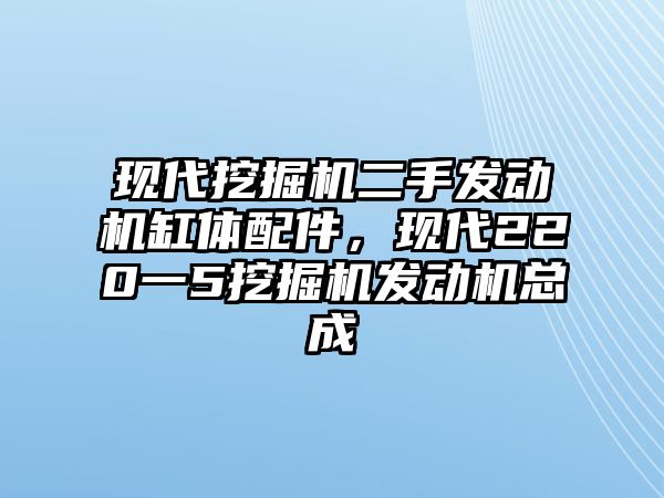 現(xiàn)代挖掘機(jī)二手發(fā)動(dòng)機(jī)缸體配件，現(xiàn)代220一5挖掘機(jī)發(fā)動(dòng)機(jī)總成