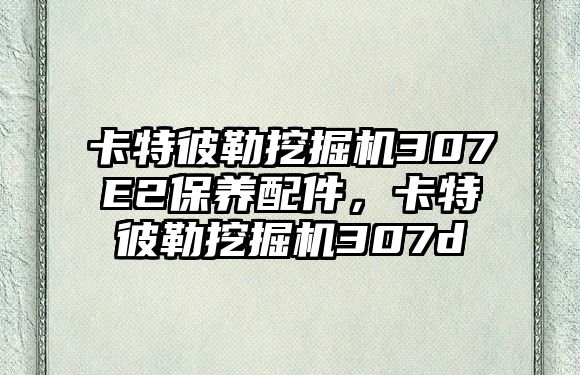 卡特彼勒挖掘機307E2保養(yǎng)配件，卡特彼勒挖掘機307d