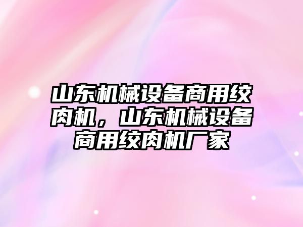 山東機(jī)械設(shè)備商用絞肉機(jī)，山東機(jī)械設(shè)備商用絞肉機(jī)廠家