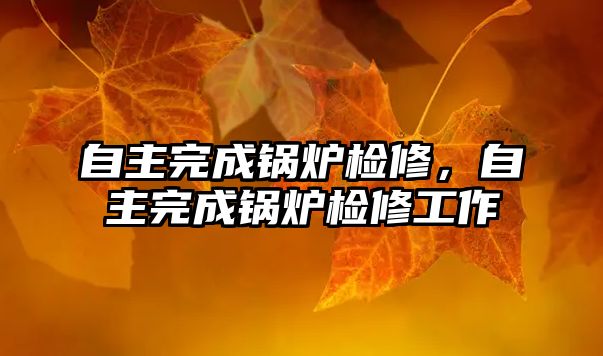 自主完成鍋爐檢修，自主完成鍋爐檢修工作